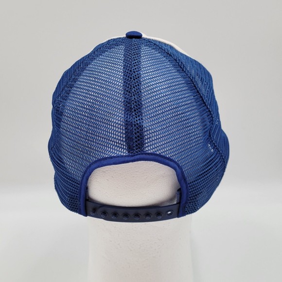 Geocel Water Shield Mesh Baseball Blue White Scrambled Eggs Snapback Hat Cap USA - Picture 5 of 10